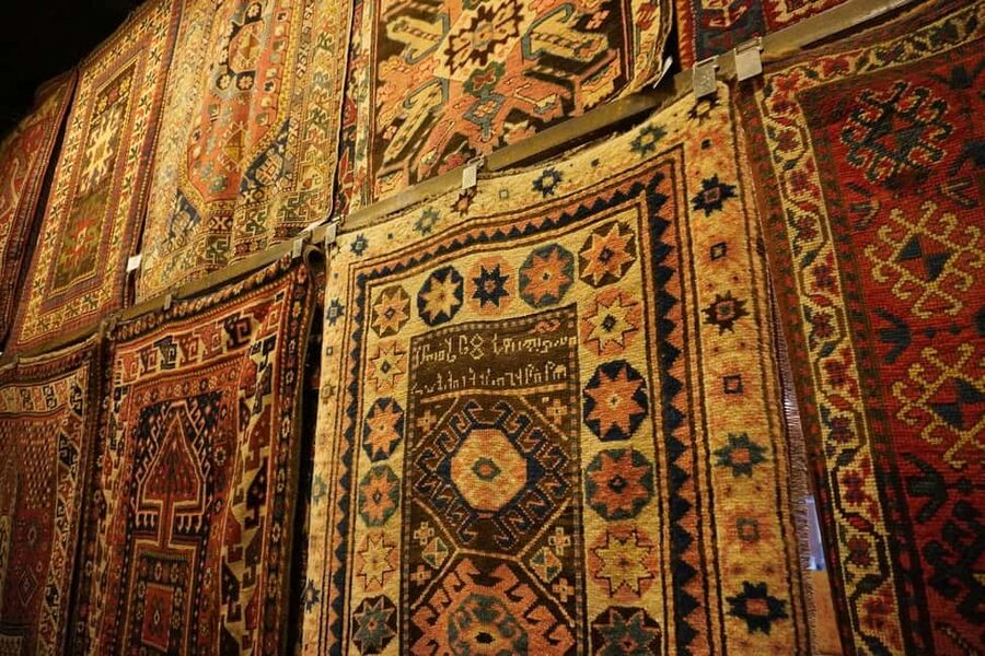 Authentic Dining & Tour at Yerevan’s Antique Carpet Factory - Entering the Megerian Carpet museum