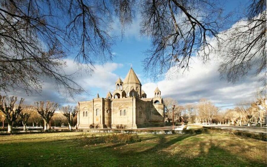 From Yerevan: Echmiadzin cathedral and Zvartnots temple - Saint Gayane and the strength of Armenian design
