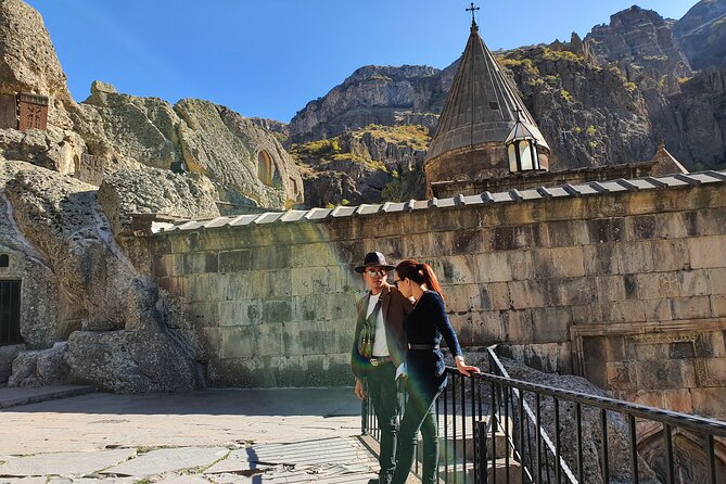 Garni,Geghard, Khor Virap Private Tour with Mt. Ararat Views - Geghard, a monastery carved into the mountain