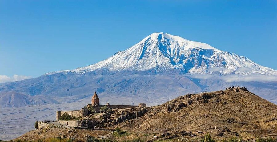 Garni Temple-Geghard Monastery-Khor Virap Monastery tour - Khor Virap and the Mount Ararat view