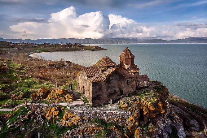 Group Tour: Lake Sevan, Hayravank, Noratus, Jermuk, winery - Hayravank, a modest church above the water