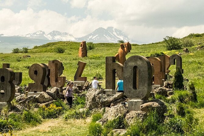 Mount Aragats,Amberd Fortress,Alphabet Monument, Saghmosavank - Saghmosavank Monastery beside the Kasagh River gorge