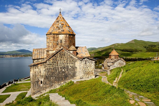 Private Tour: Lake Sevan, Sevanavank - Walking up to Sevanavank monastery