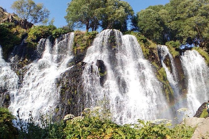Tatev,Shaki(waterfall),Noravank,Wine tasting,Khor Virap - Noravank’s pink cliffs and carved stone