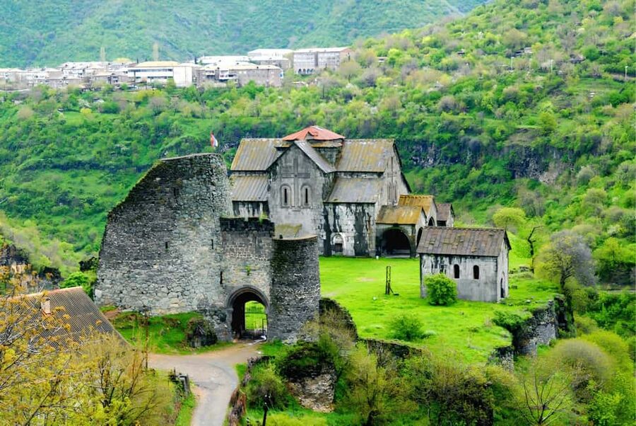 Tbilisi to Armenia Sanahin Akhtala Haghpat Group Day Tour - The Mother of Nine Sons Monument begins the day with feeling