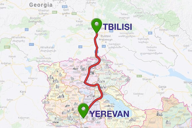 Transfer Yerevan-Tbilisi or Vice Versa - Key points at a glance
