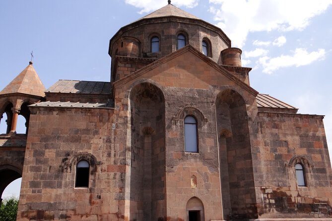 Tsitsernakaber-Hripsime-Echmiatsin-Noy brandy factory - Saint Hripsime Church and seventh-century stonework
